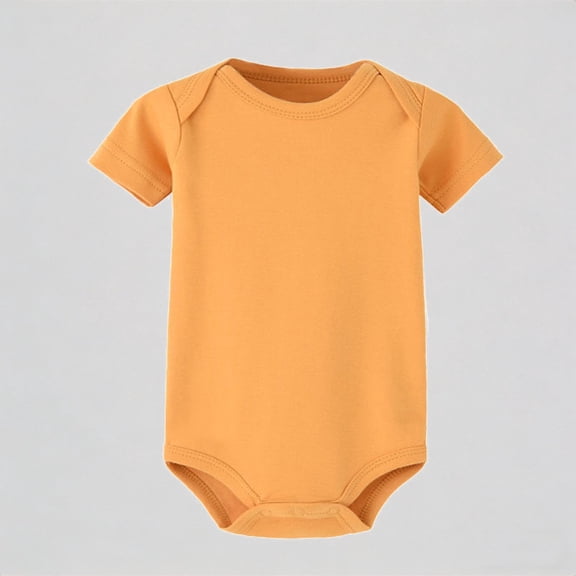 Krdevn Cute Girls Bodysuits for Summer Baby Girl Jumpsuits Soft Short Sleeve Rompers for Toddlers Ideal for Casual Outings Beach Parties and School,18-24 Months