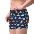 thumbnail image 5 of Salouo Planets And Stars Print Men's Boxer Briefs,Breathable Underwear Elastic Waistband Briefs for Men -XX-Large, 5 of 8