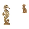 thumbnail image 1 of Estatua de resina,Estatua de resina para decoración del hogar,manualidades,oro,Escultura de oro,figura de resina,regalos decorativos.,Figura de escritorio,Estatua de gato,linda, 1 of 8
