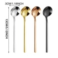 thumbnail image 3 of Teaspoons Spoons Silver Frosted Handle Stainless Spoons For Tea Ice Coffee Dessert Sugar 5.1 Inches, 3 of 9