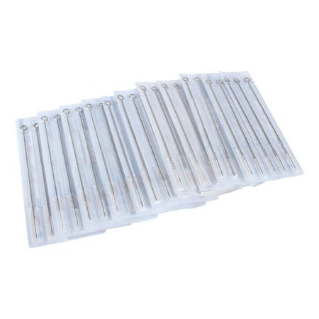 TOPINCN Tattoo Needles,Stainless Steel Tattoo Needles,50Pcs Disposable Professional Mixed Sterilized Stainless Steel Round Liner Tattoo
