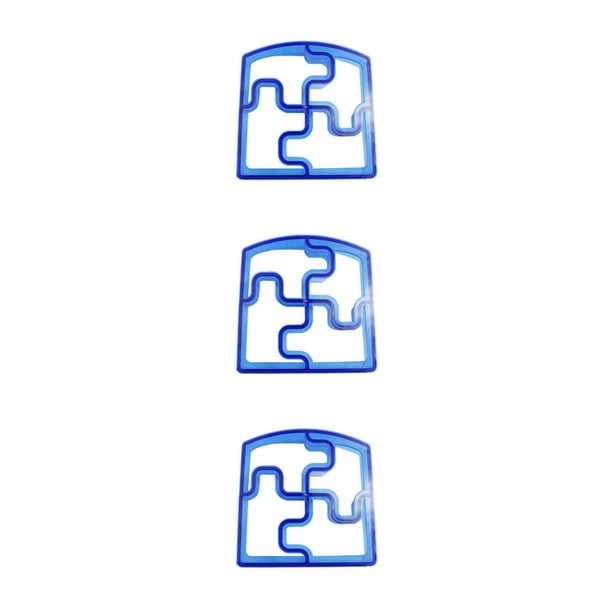 Bearachild Molde para rebanar pan, forma bonita, moldes de plástico para galletas y sándwiches, rebanador de panqueques, molde para hacer DIY, cocina, tipo 7 Mostrar como imagen 3piezas Bearachild CBP038982