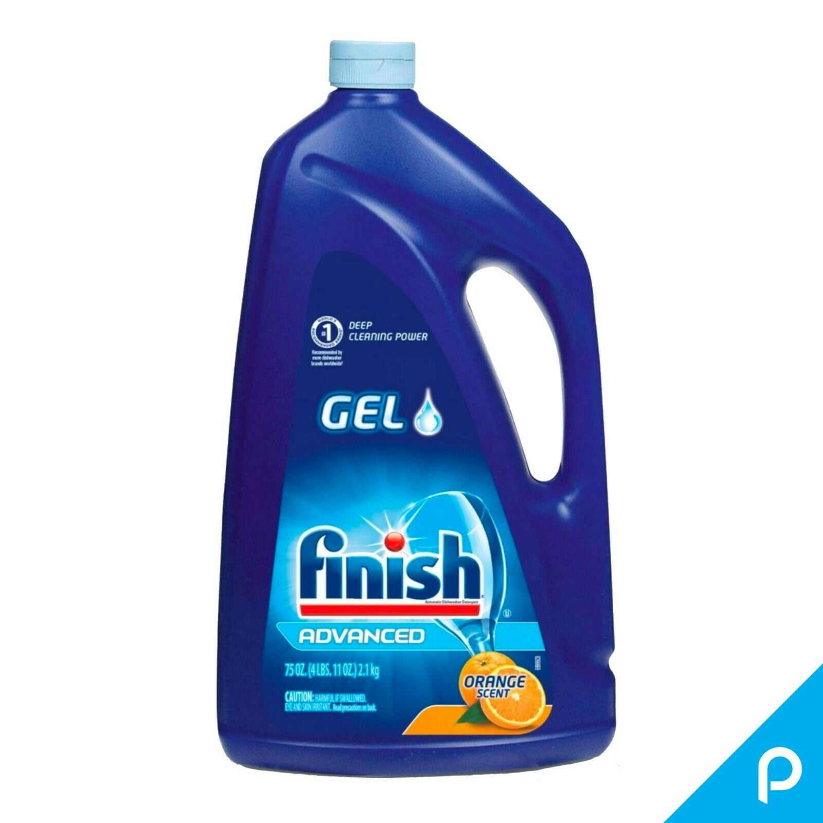 Finish Dishwasher Detergent Gel Liquid, Orange Scent, 75 oz (Pack of 3)