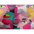 thumbnail image 5 of oneOone Cotton Poplin Medium Pink Fabric Abstracts Craft Projects Decor Fabric Printed By The Yard 56 Inch Wide, 5 of 5
