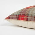 thumbnail image 4 of Rizzy Home Red/ Grey Plaid Metallic Accent Down Fill Throw Pillow, 4 of 5