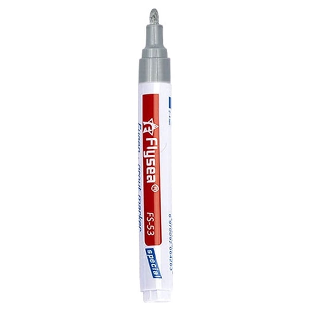 Riwesomey Bolígrafo de reparación Mano de obra fina Aspecto exquisito Sellador de lechada Gris oscuro Artesanía Plata Riwesomey TO007869-09