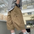 thumbnail image 4 of Boys Shorts 10-12 Summer Cargo Shorts Teen Boy Shorts 14-16 Lightweight Straight Leg Shorts Knee Length Cotton Shorts with Pockets Reorder Items Bought By Me My Recent Orders Placed, 4 of 6