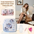 thumbnail image 7 of GASTROPOD 2Pcs Period Bag,Pu Leather Cat Pattern Period Pouch for Pads,Sanitary Napkins,Small Tampons,Portable Pad Bag for Ladies First Period Gifts,Mix1, 7 of 7
