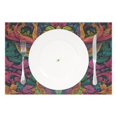 thumbnail image 3 of Rectangular Placemat Set 12'x18' Exquisite Print Durable & Heat Resistant An Intricately Designed Deer Head, 3 of 8