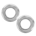 thumbnail image 1 of CRAFTHROU 2 Pcs Réduction du Bruit et des Vibrations Écrou Métrique Hexagonal Argenté pour Usage Domestique en Entretien de Machine à Laver, 1 of 8
