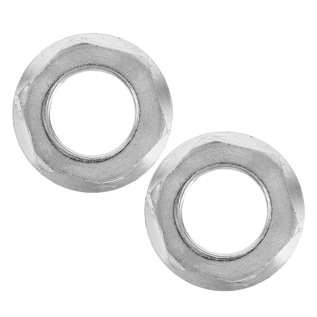 CRAFTHROU 2 Pcs Réduction du Bruit et des Vibrations Écrou Métrique Hexagonal Argenté pour Usage Domestique en Entretien de Machine à Laver