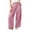 *Hot Pink, variant on VBVC Women's Gingham Wide Leg Pants , Summer Casual High Waisted Trousers For Women , Ladies' Loose Fit Checkered Bottoms with Pockets, Hot Pink , S-2XL