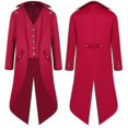 thumbnail image 1 of Long Swallowtail Coat for Men - Middle Ages Inspired Dress Tailcoat High quality, 1 of 1