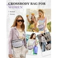 thumbnail image 6 of Lbming Checkered Nylon Crossbody Bag for Women, Spacious Checkered Bum Bag Purse Shoulder Bag Sling Bag with Shoulder Strap, 6 of 6