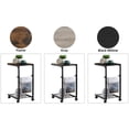 thumbnail image 7 of SolidPal Adjustable C Shaped Side Table, Rolling End Table with Storage Basket, Slide Under Couch for Living Room Bedroom, 7 of 7