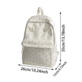 thumbnail image 3 of Cute Wing Polka Dot Backpack, Lightweight Dacron Student, Water Resistant Casual Daypack with Hidden Pockets for School Travel Outdoor Sports, 3 of 3