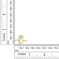 thumbnail image 6 of AFFY White Natural Diamond Cat Fashion Ring In 14k Yellow Gold Over Sterling Silver (0.05 Cttw), 6 of 7