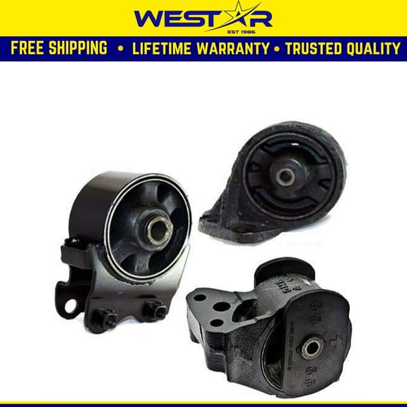 Fits 2001-2006 Kia Optima 2.4L Front & Rear Engine Motor Mount 3PCS : A7129, A6108, A7106