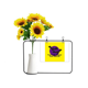 thumbnail image 1 of Pelicula el diálogo miedo espadas herida Tarjeta de bendición de jarrón de girasol artificial, 1 of 3