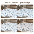 thumbnail image 7 of ODIKA 2'x3' Light Blue Harbor Stripe Geometric Circle Washable Accent Rug Modern Abstract Scattered Oval Dot Motif Minimalist Graphic Contemporary for Bedroom, Nursery, RV, Pet Friendly, Bedside Mat, 7 of 7