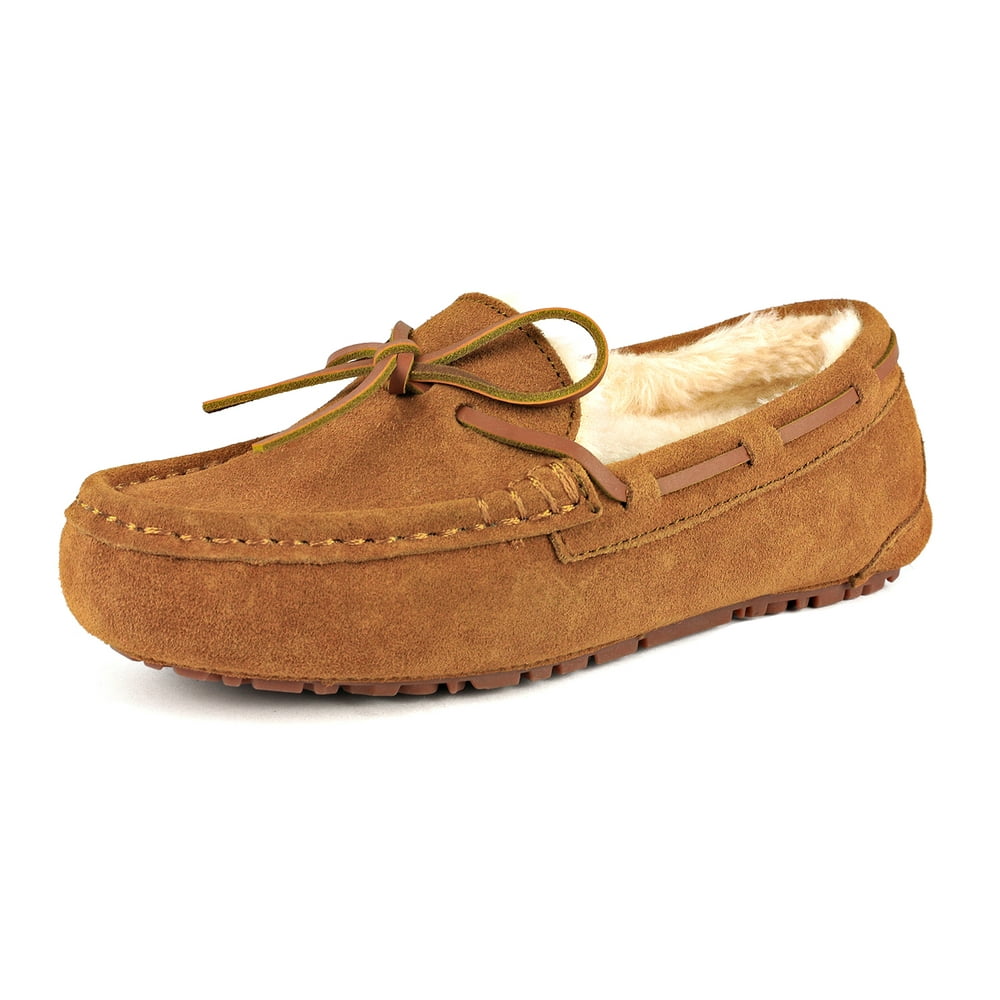 Dream Pairs - DREAM PAIRS Women's Moccasin Faux Fur Suede Slippers ...