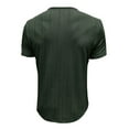thumbnail image 3 of pstuiky camisetas de hombre, Blusa básica de manga corta con cuello vuelto para hombre, color liso y musculoso camisetas de hombre xxl, 3 of 5