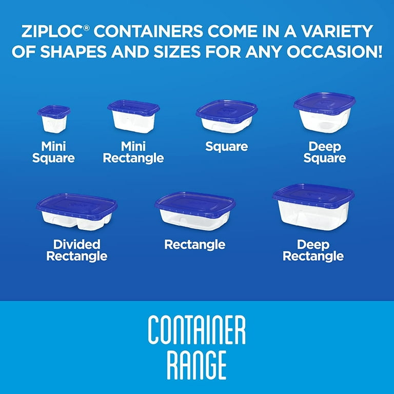  Ziploc Snap N Seal Food Storage Meal Prep Containers