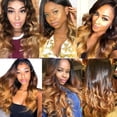 thumbnail image 2 of Extensiones de cabello NiegMeag Ombre Body Wave 3 Tone 30-34 pulgadas, 2 of 7