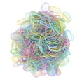 thumbnail image 2 of Plastic Hair Ties Easy Remove Disposable Multicolor Firm Elastic Hair Bands for Baby for Hair Styling for Toddler, 2 of 8