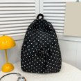 thumbnail image 3 of EDFRWWS Women Nylon Polka Dot Cute Backpack Large Capacity Bags Multiple Pockets Daily Daypack (Black), 3 of 9