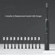 thumbnail image 3 of Cepillo de dientes eléctrico sónico de moda recargable para adultos, temporizador inteligente de 6 modos, cepillo de dientes ultrasónico resistente al agua IPX7, caja de viaje, 3 of 5
