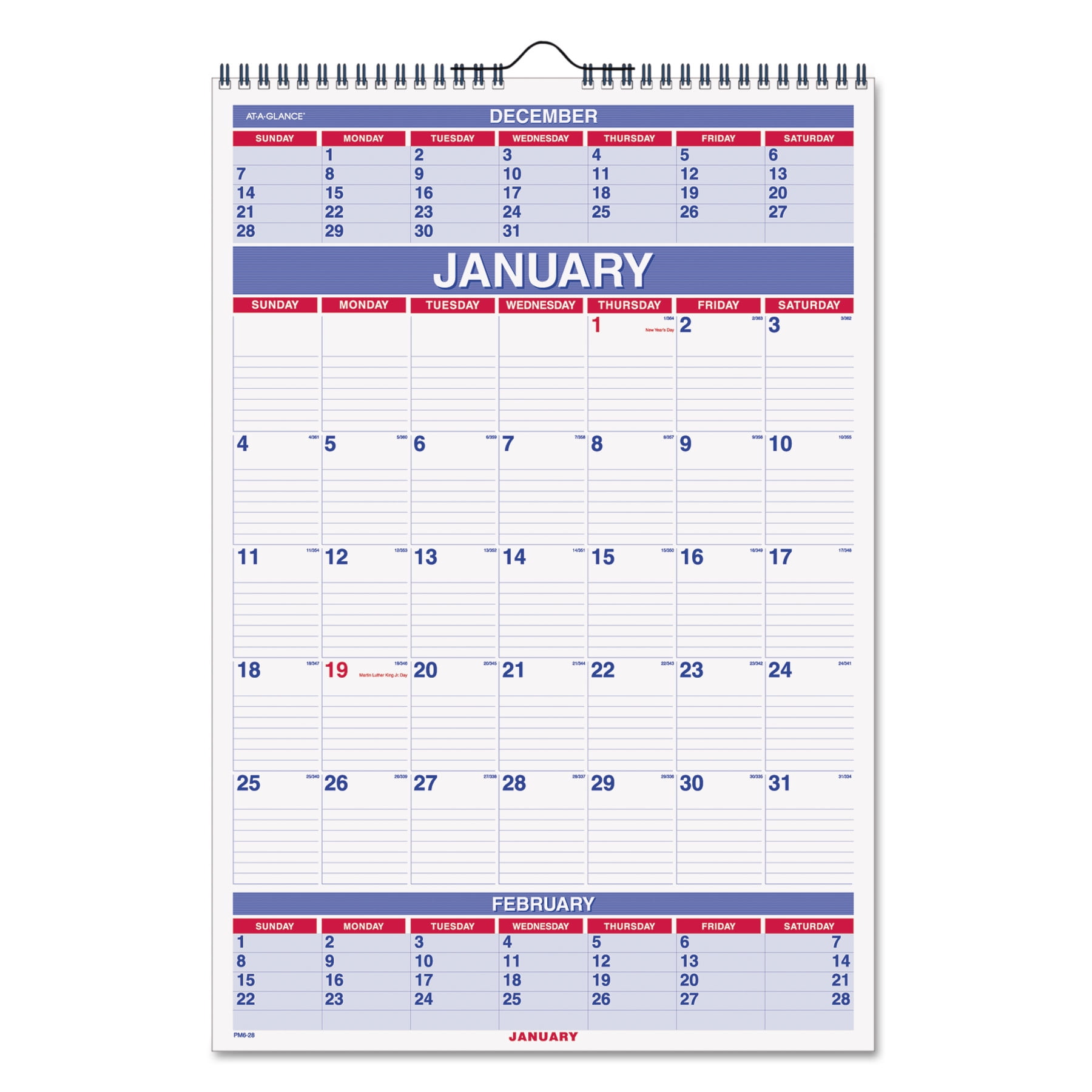 At a glance three month wall calendar 15 1 2 x 22 3 4 2018 walmart