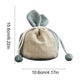 thumbnail image 3 of Bolsas de Pascua con cordón para dulces | Bolsas para golosinas navideñas para niños | Bolsas reutilizables para recuerdos de fiesta | Bolsas pequeñas para regalos en la búsqueda de huevos de Pascua, 3 of 6