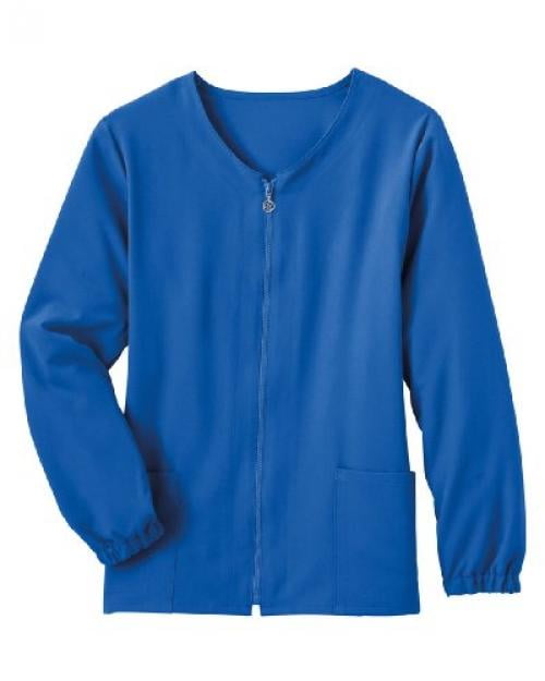 Jockey Ladies Zipper WarmUp Cardigan Style Scrub Jacket Teal XSmall