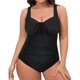 thumbnail image 1 of Traje de baño de una pieza Prolriy para mujer 2024, nuevo traje de baño para mujer, multicolor, con tirantes, sin espalda, sólido, conservador, traje de baño grande, bikini, 1 traje de baño, trajes, 1 of 8