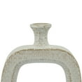 thumbnail image 2 of 14 Inch 2 Tone Open Design Curved Ceramic Vase, Gray-Saltoro Sherpi, 2 of 4
