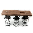 thumbnail image 6 of 3-Light Rustic Farmhouse Chandelier Lantern Ceiling Light Wood Pendant Lamp, 6 of 12
