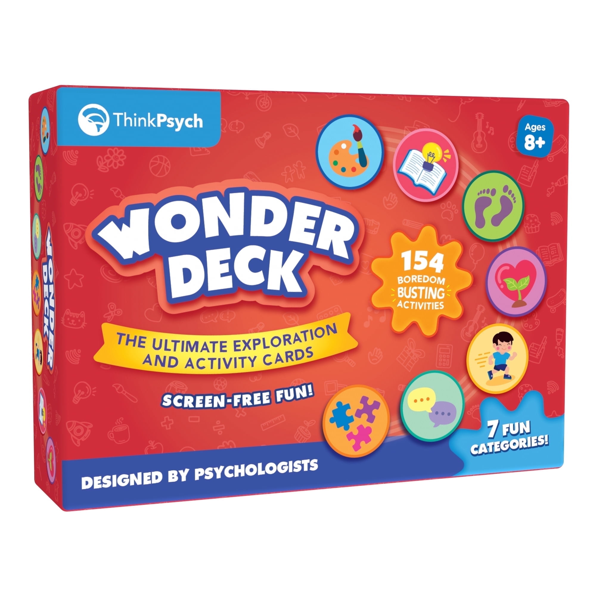 ThinkPsych WonderDeck - 154 Adventure Cards For Kids 8-12, Solo Play Educational Game