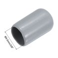 thumbnail image 3 of 20 Pcs Embouts en Caoutchouc 9.5mm(3/8 Pouces) PVC Rond Protecteurs de Filetage Gris, 3 of 5