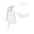 thumbnail image 4 of inhzoy  Women's Angle Dress Guardian Angel Outfit Sets White A S, 4 of 7