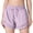 #04 Purple 【Mix, Match & Rotate: Stock Up on Your Favorite Colors】, variant on Women's Soft Fabric Yoga Fitness Shorts, Elastic Waist Tummy Control Sports Silhouette, Functional Side Pockets Lightweight Fast Drying Matrix, Gym Running Fitness Training Workout | Velmuse