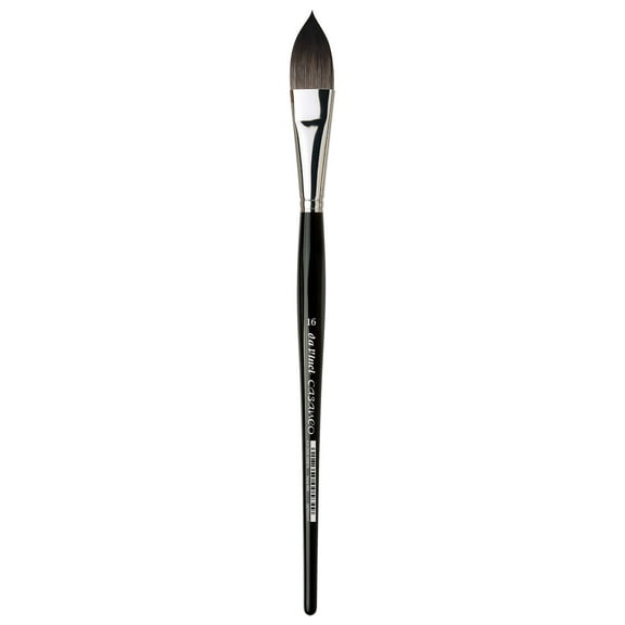 da Vinci Brush Casaneo Watercolor Brush, Short Handle, Oval, 16