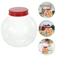 HOMEMAXS 5pcs Christmas Candy Jar Ball Shaped Candy Container Party Treats Bottle
