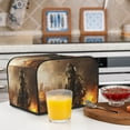 thumbnail image 6 of Balery Apocalyptic Skull Soldier Pattern Oven Cover Kitchen Bread Machine Protector, 4 Slice Toaster Cover for Home, Anti Dust Fingerprint Coaster Cover, 6 of 7
