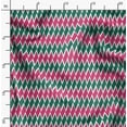 thumbnail image 2 of Soimoi Green Fabric - By the Yard - 54 Inch Wide - Geometric Ikat - Elegent Ikat Patterns on a Stylish Panel Print Printed Fabric, 2 of 6