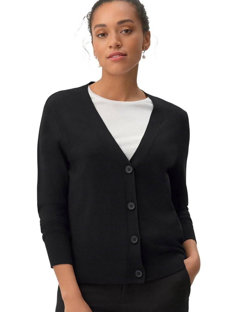 ellos Women's Plus Size Boxy Cardigan - 34/36, Sweet Lilac