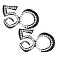thumbnail image 1 of 2x 30 degree 40 degree 50 degree 60 degree brillo Diamante Fiestas de cumpleaños Novedad plástico Gafas Accesorios Yinane Anteojos de fiesta de cumpleaños, 1 of 8