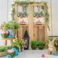 thumbnail image 5 of Easter Wooden Hanging Door Sign - Bunny Rabbit Welcome Sign with Easter Eggs, Rustic Wood Wreath Sign Plaque for Spring Wall Decor, 5 of 5