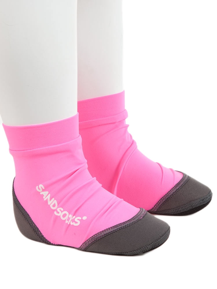 Vincere Sand Socks SoftSoled Beach Socks (Toddler/Child) Small Pink