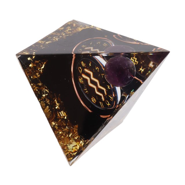 Pyramide, pyramide d'Orgonite 5cm Méditation Pyramides d'Orgonite pour Énergie Positive, Guérison, Méditation, Chakra